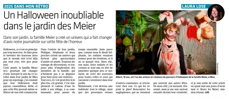Un Halloween inoubliable dans le jardin des Meier